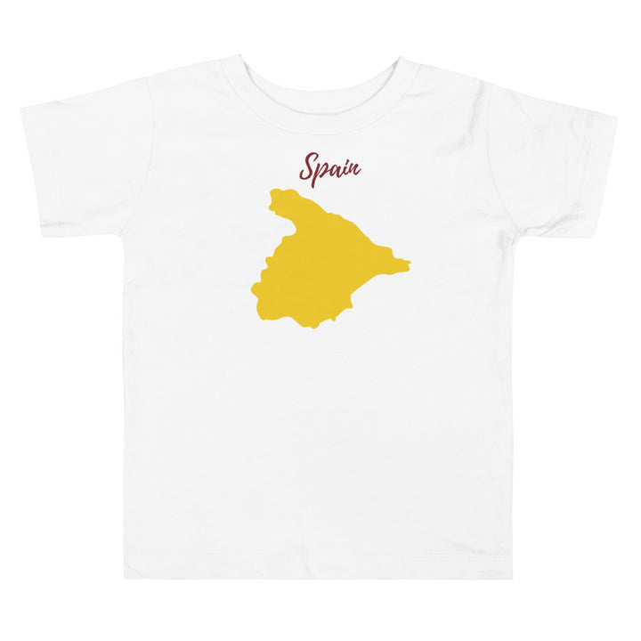 Spain. Short sleeve t shirt for toddler and kids. - TeesForToddlersandKids -  t-shirt - jazz - spain-short-sleeve-t-shirt-for-toddler-and-kids-the-jazz-series