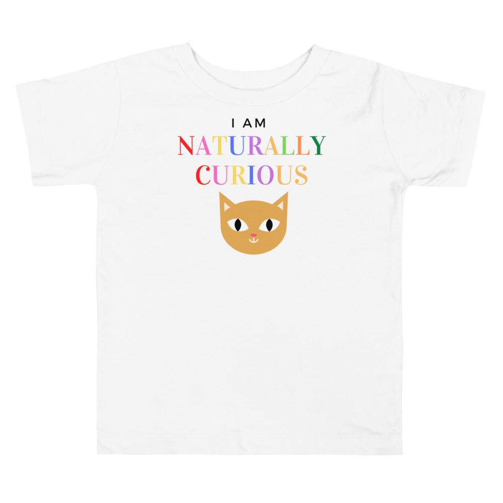 I am naturally curious. Short sleeve t-shirt for toddler and kids. - TeesForToddlersandKids -  t-shirt - positive - i-am-naturally-curious-short-sleeve-t-shirt-for-toddler-and-kids