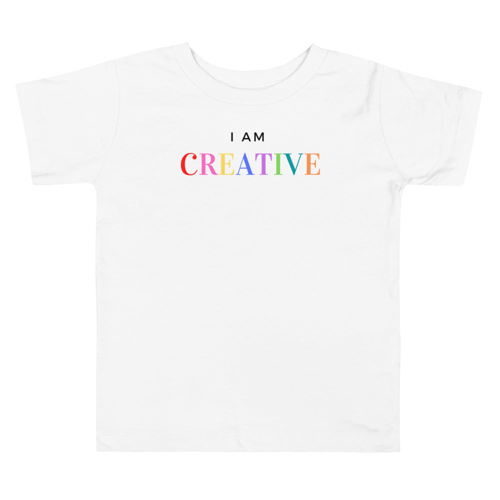 I am creative. Short sleeve t shirt for toddler and kids. - TeesForToddlersandKids -  t-shirt - positive - i-am-creative-short-sleeve-t-shirt-for-toddler-and-kids