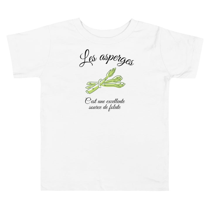 Les asperges. Short sleeve t shirt for toddler and kids. - TeesForToddlersandKids -  t-shirt - seasons, summer - les-asperges-short-sleeve-t-shirt-for-toddler-and-kids