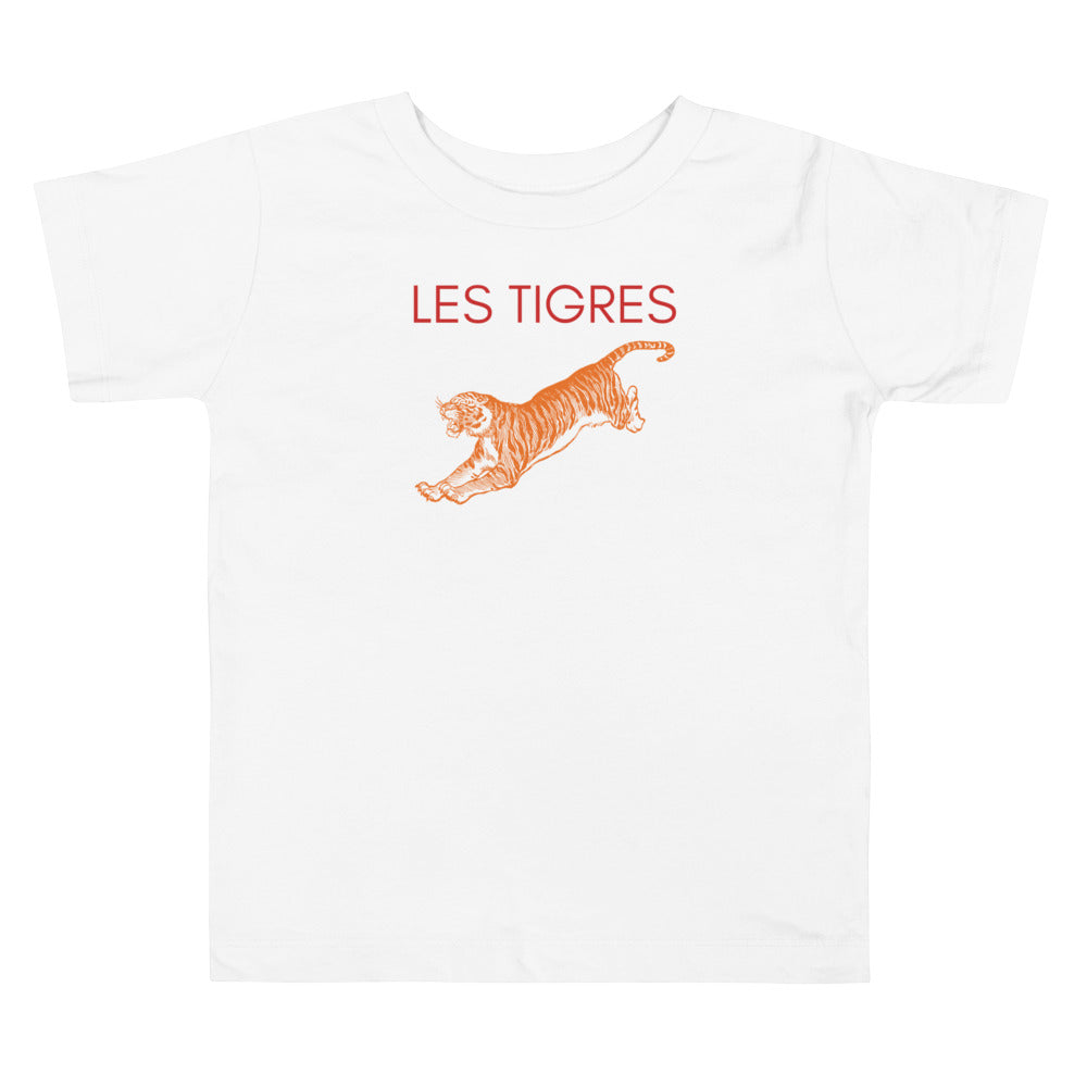 Les tigres II. Short sleeve t shirt for toddler and kids. - TeesForToddlersandKids -  t-shirt - seasons, summer - les-tigres-short-sleeve-t-shirt-1