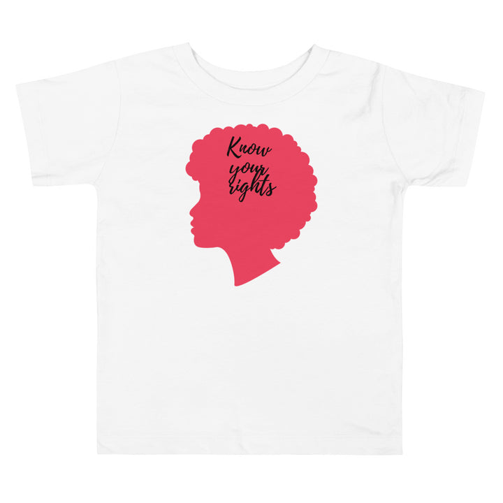 Know your rights. Girl power t-shirts for Toddlers and Kids.