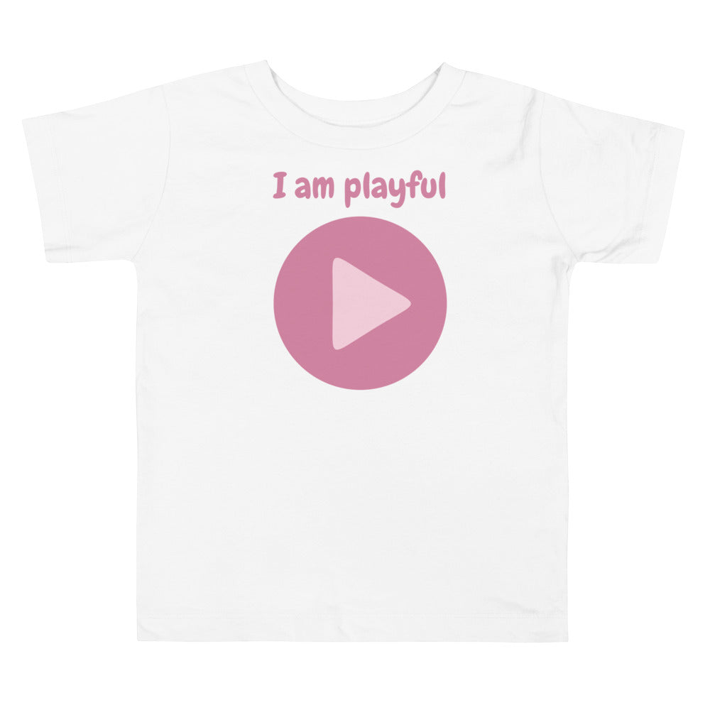 I am playful. Short sleeve t shirt for your toddler and kids. - TeesForToddlersandKids -  t-shirt - positive - i-am-playful-short-sleeve-t-shirt