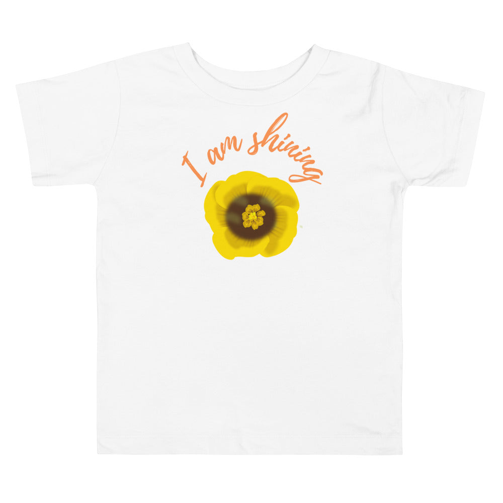 I am shining. Short sleeve t shirt for your toddler and kids. - TeesForToddlersandKids -  t-shirt - positive - i-am-shining-short-sleeve-t-shirt