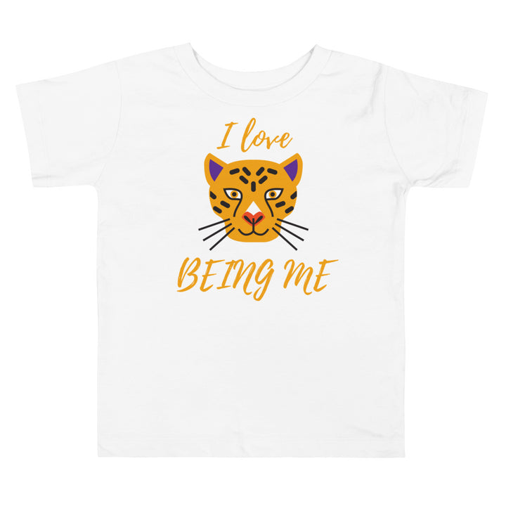 I love being me. Short sleeve t shirt for your toddler and kids. - TeesForToddlersandKids -  t-shirt - positive - i-love-being-me-short-sleeve-t-shirt