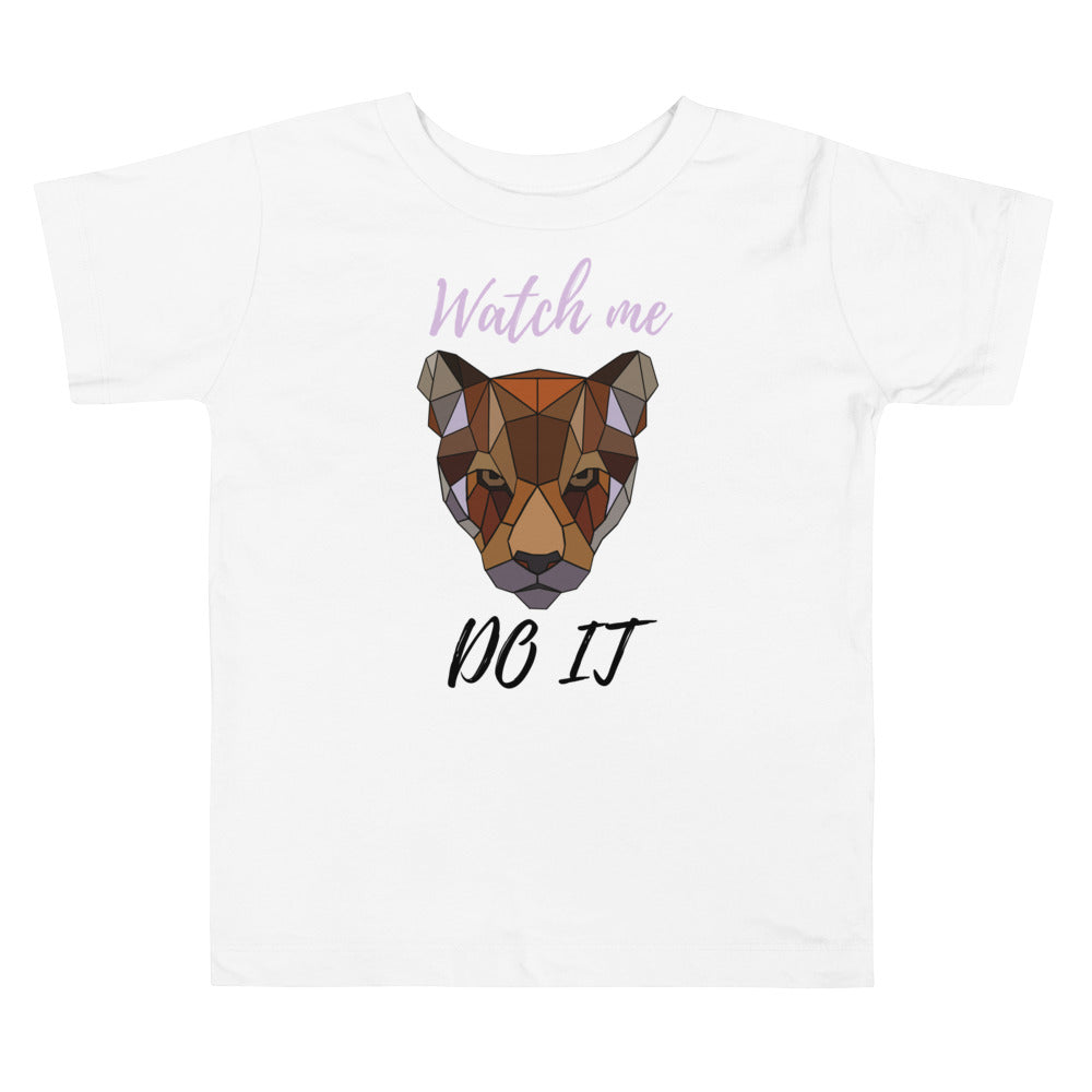 Watch me do it. Short sleeve t shirt for your toddler and kids. - TeesForToddlersandKids -  t-shirt - positive - watch-me-do-it-short-sleeve-t-shirt