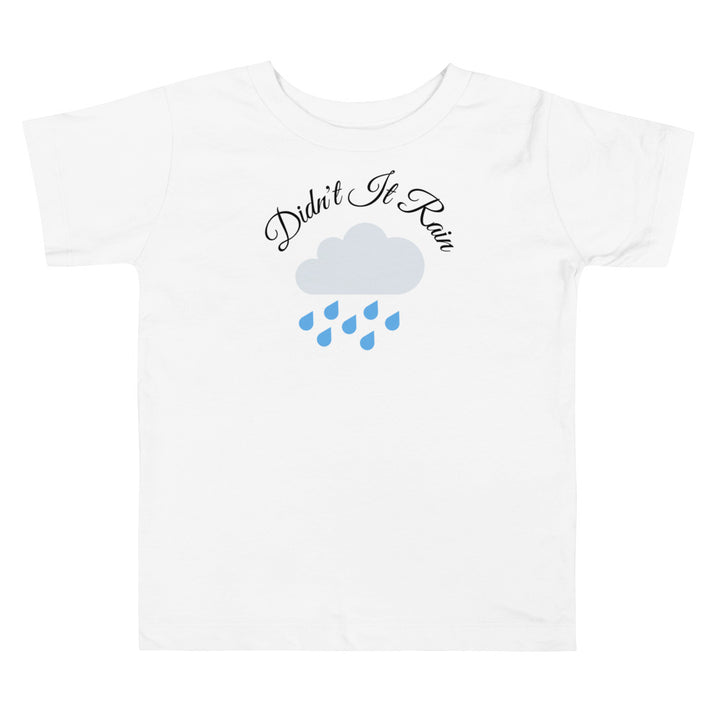 Didn't It Rain. Gospel song graphic t shirt for toddlers and kids.