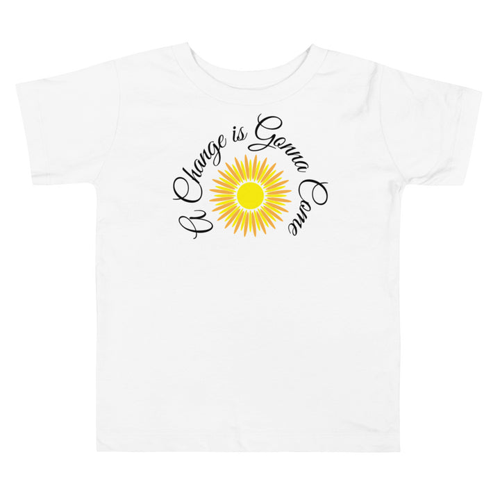 A change is Gonna Come. Gospel song graphic t shirt for toddlers and kids.