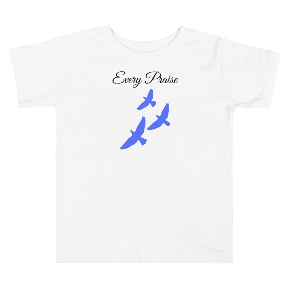 Every praise. Gospel song graphic t shirt for toddlers and kids.