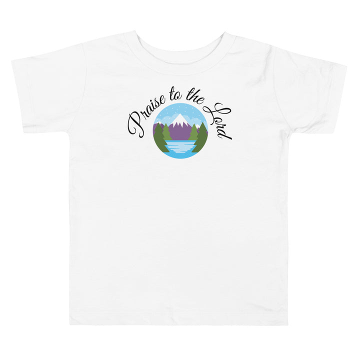 Praise the Lord. Gospel song graphic t shirt for toddlers and kids.