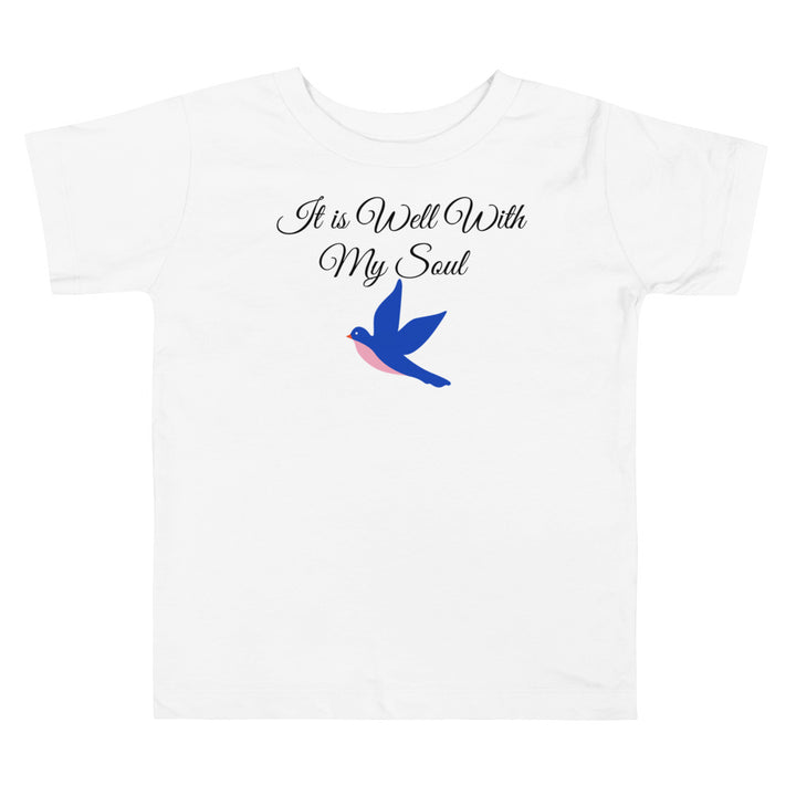 It is Well With my Soul. Gospel song graphic t shirt for toddlers and kids.