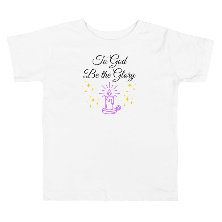 To God Be the Glory. Gospel song graphic t shirt for toddlers and kids.