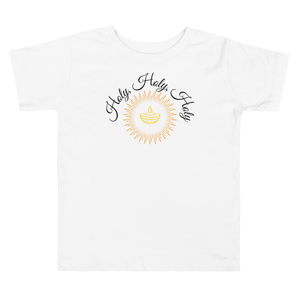 Holy, holy, holy. Gospel song graphic t shirt for toddlers and kids.
