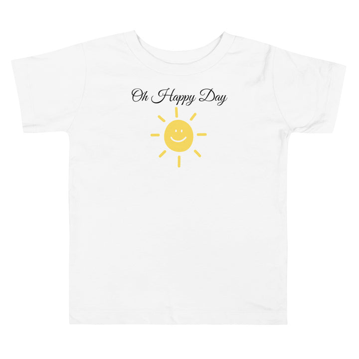 O happy day. Gospel song graphic t shirt for toddlers and kids.