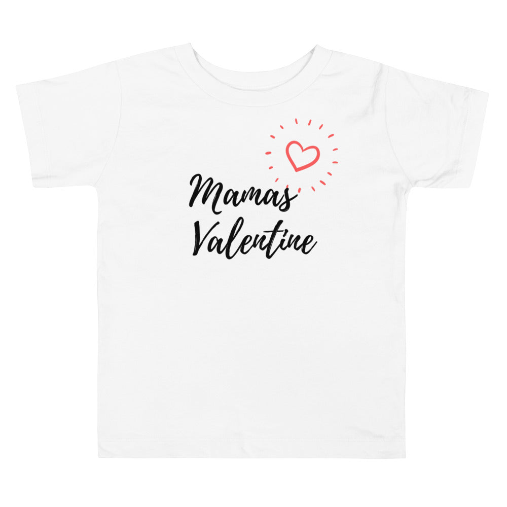 Valentines day short sleeve t-shirt: Mama's valentine - TeesForToddlersandKids -  t-shirt -  - valentines-day-short-sleeve-t-shirt-mamas-valentine