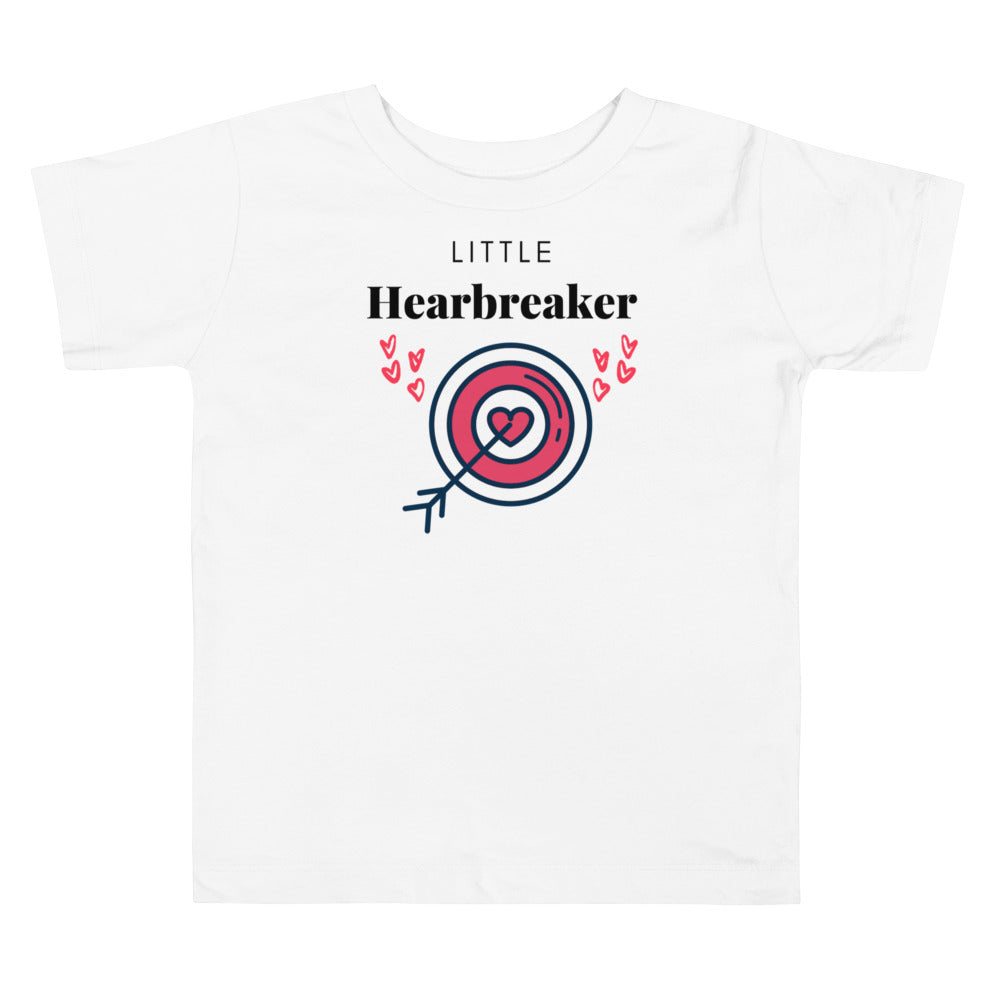 Little heartbreaker. Short sleeve t shirt for toddler and kids. - TeesForToddlersandKids -  t-shirt - holidays, Love - valentines-day-short-sleeve-t-shirt-little-heartbreaker