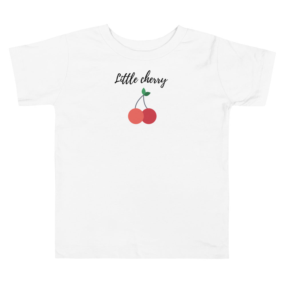 Little cherry. Short sleeve t shirts for toddler and kids. - TeesForToddlersandKids -  t-shirt - seasons, summer - little-cherry-toddler-short-sleeve-tee