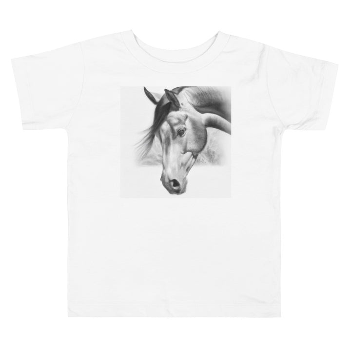 Horse Head 1. Short Sleeve T-shirt for Toddler and Kids - TeesForToddlersandKids -  t-shirt - seasons, summer, surf - horse-head-short-sleeve-t-shirt-for-toddler-and-kids