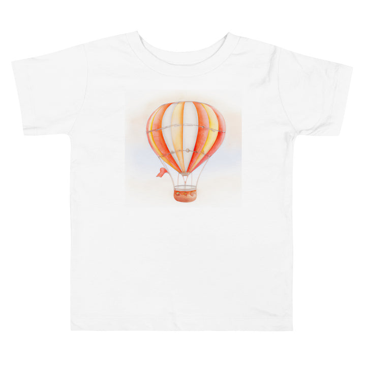 Hot Air Balloon 4. Short Sleeve T-shirt for Toddler and Kids - TeesForToddlersandKids -  t-shirt - seasons, summer, surf - hot-air-balloon-4-short-sleeve-t-shirt-for-toddler-and-kids
