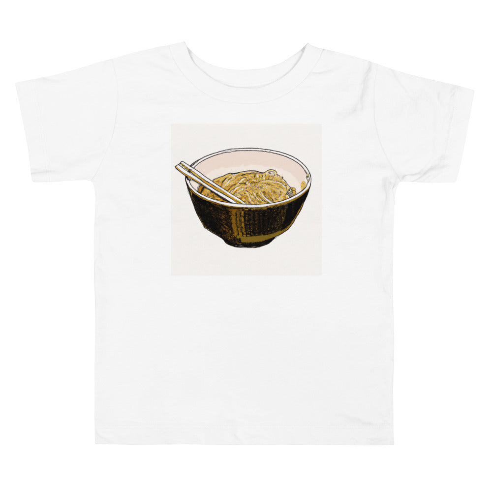 Ramen Bowl 1. Short Sleeve T-shirt for Toddler and Kids - TeesForToddlersandKids -  t-shirt - seasons, summer, surf - ramen-bowl-ukiyo-e-2-short-sleeve-t-shirt-for-toddler-and-kids