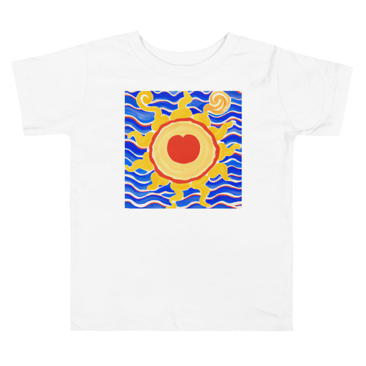 Sun and Waves 4. Short Sleeve T-shirt for Toddler and Kids - TeesForToddlersandKids -  t-shirt - seasons, summer, surf - sun-and-waves-4-short-sleeve-t-shirt-for-toddler-and-kids