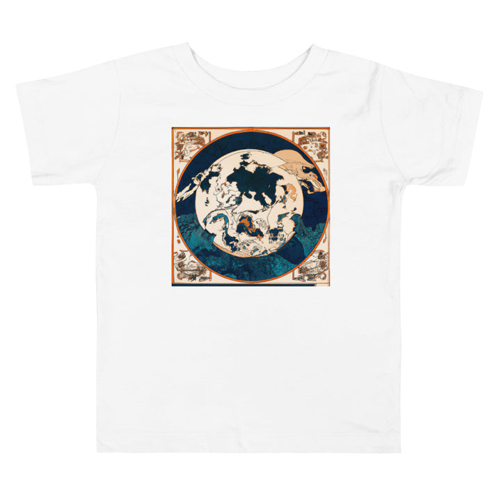 Planet Earth Vintage 2. Short Sleeve T-shirt for Toddler and Kids - TeesForToddlersandKids -  t-shirt - seasons, summer, surf - vintage-japansse-ukiyo-e-style-4-short-sleeve-t-shirt-for-toddler-and-kids