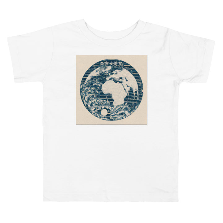 Planet Earth Vintage. Short Sleeve T-shirt for Toddler and Kids - TeesForToddlersandKids -  t-shirt - seasons, summer, surf - vintage-planet-earth-japanese-vintage-ukiyo-e-style-3-short-sleeve-t-shirt-for-toddler-and-kids