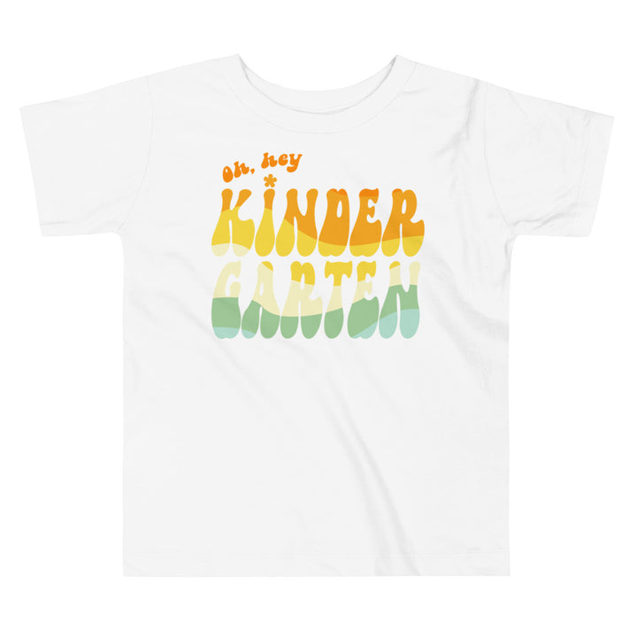 Oh, hey, Kindergarten. Retro Kindergarten t-shirts for toddlers and kids.