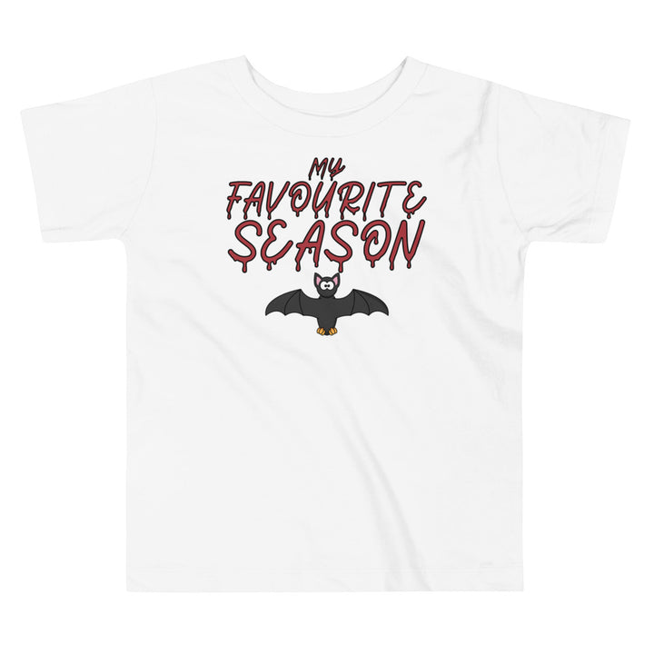 My favorite season. Bat. Halloween shirt toddler.