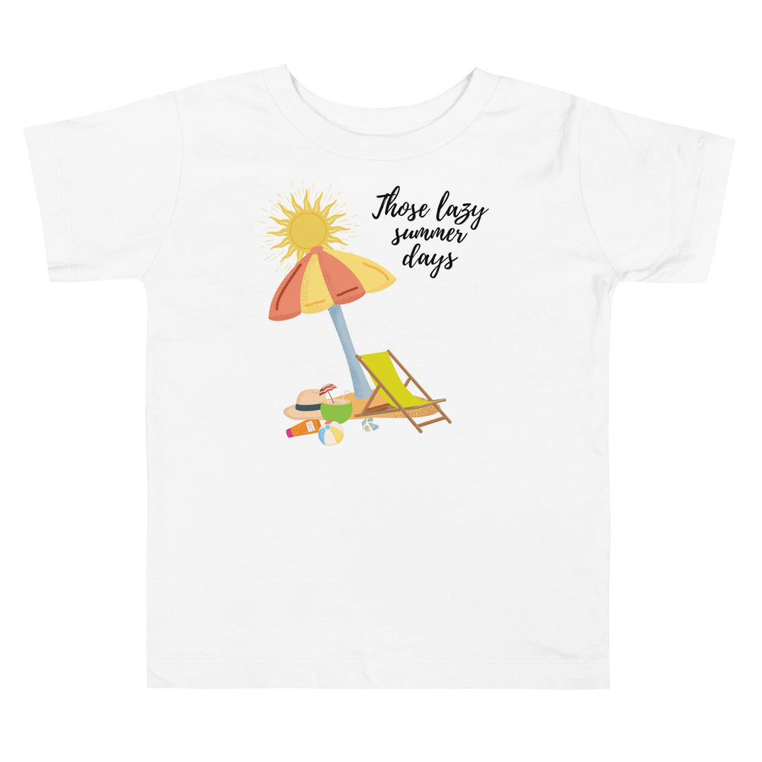 Those lazy summer days. Short sleeve t shirt for toddler and kids.
