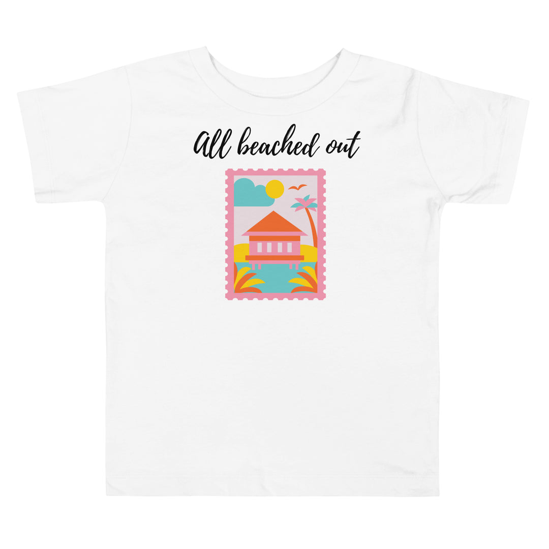 All beached out. Summer t shirt for toddler and kids.