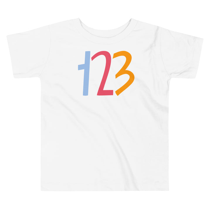 1 2 3 Count. Count everything! Learning made fun.! Summer t-shirt for toddlers and kids.