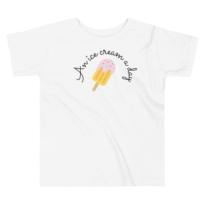 An ice cream a day. Vacation shirt for toddlers and kids.