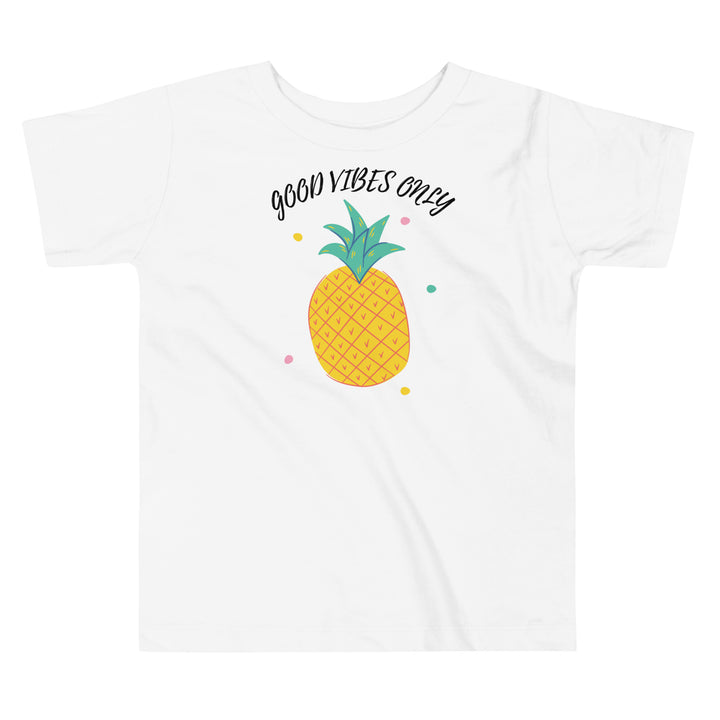 Good vibes only shirt | Kids Pineapple T-shirt | Toddler Summer Tee | Tropical Kids Top | Fruit Graphic Children's T-shirt