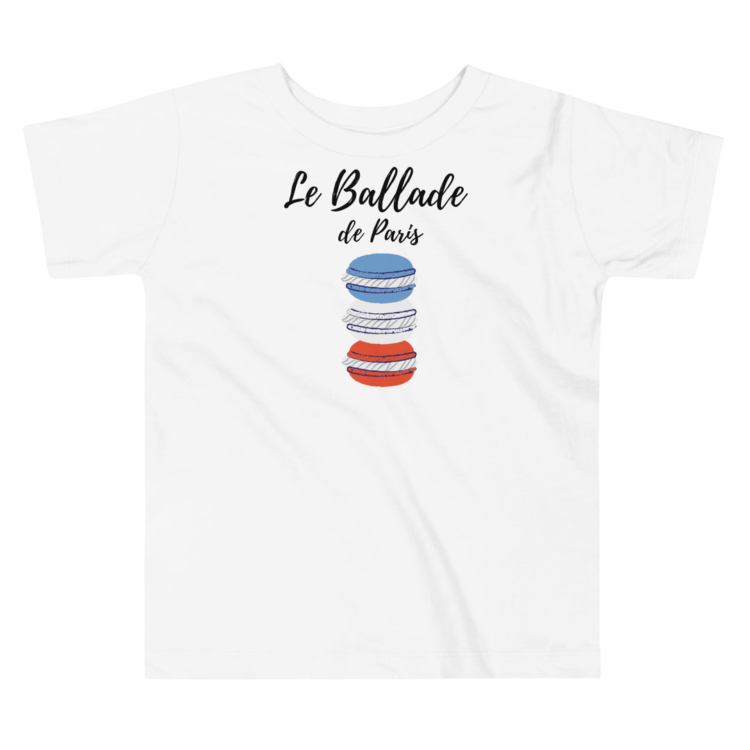 Le Ballade de Paris Shirt | Tricolor Macaron Top | Toddler French Macaron Tee | Macarons birthday