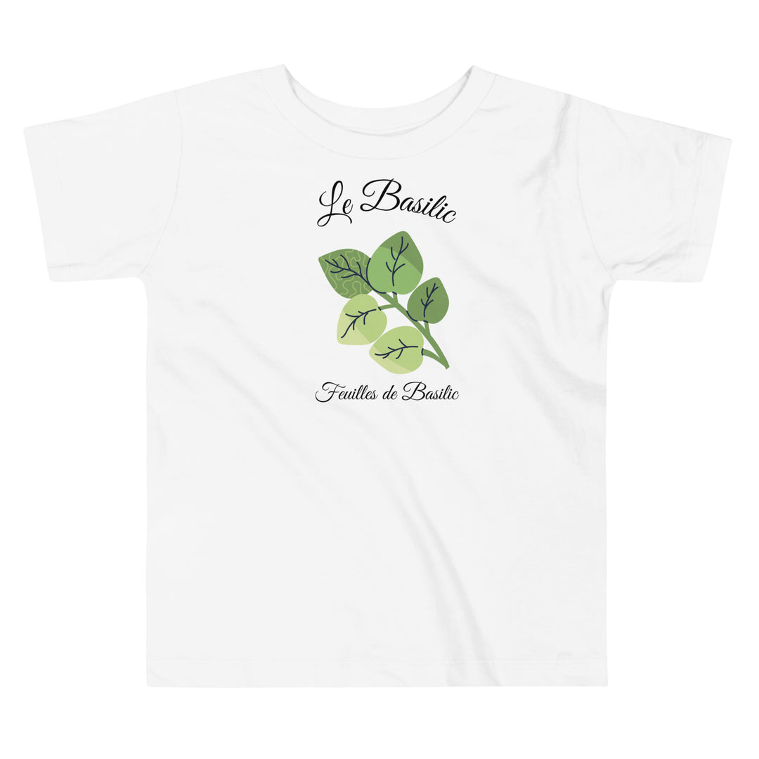 Le Basilic, Basil, Garden shirt | Botanical Shirt| Gardening tee | Herbs tee | Educational tee, summer tshirts for toddlers and kids