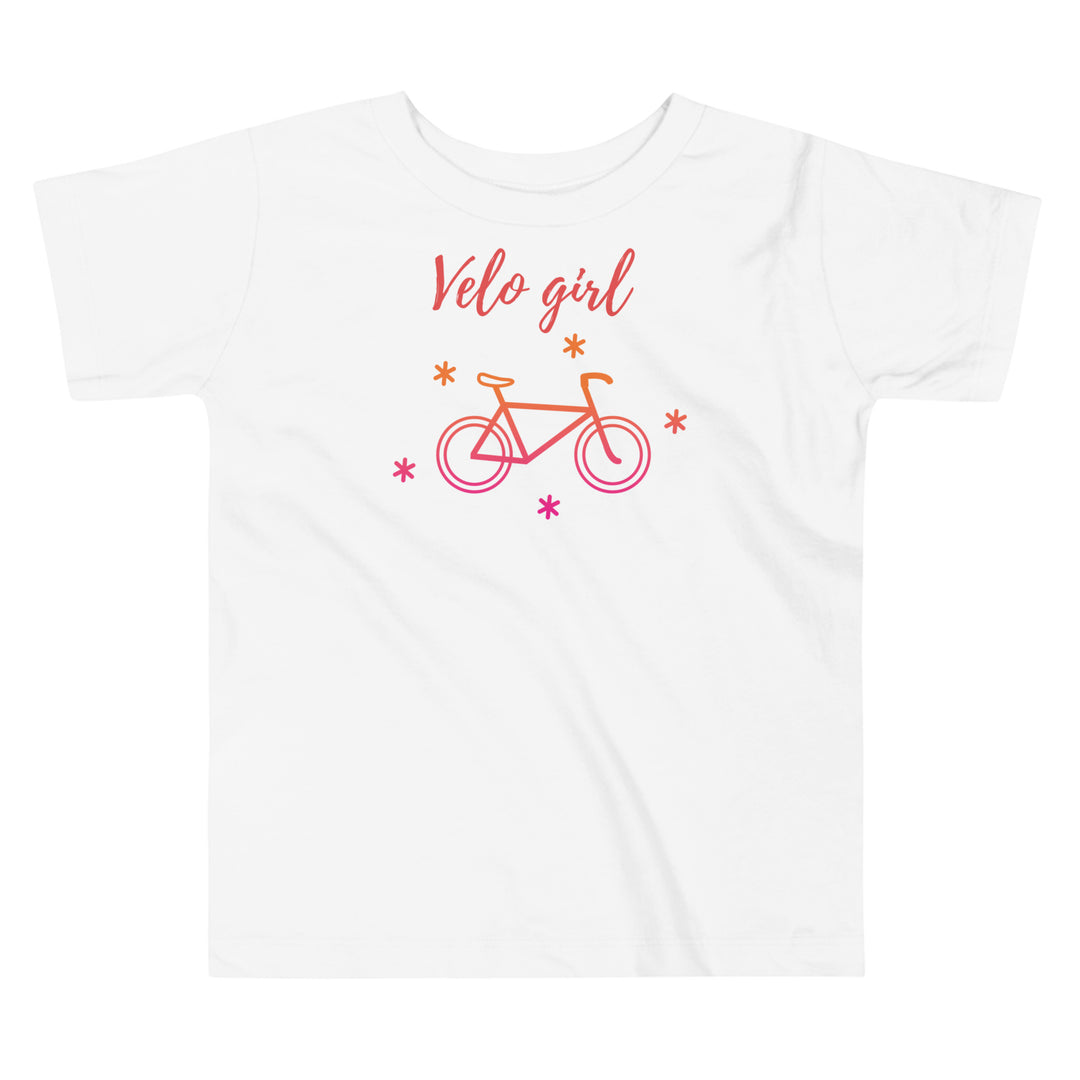 Vélo girl | Kids Bike T-shirt | Toddler Bicycle Tee | Vélo Girl Shirt | Pink Bike Graphic Kids Top | Toddlers Gifts | Summer Kids T-shir