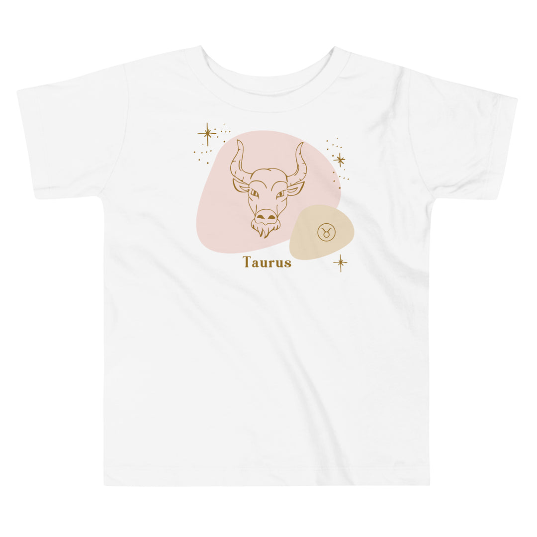 Taurus in Pink | Gift for toddler | Birthday toddler | Birthday zodiac gifts | Star sign | Horoscope Toddler T-shirt | Birthday kids’ gift