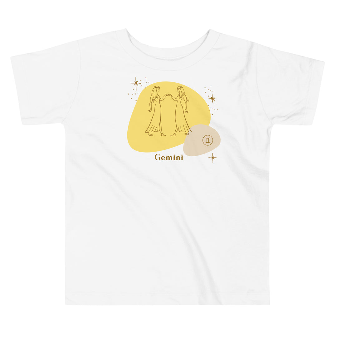 Gemini in Yellow | Gift for toddler | Birthday toddler | Birthday zodiac gifts | Star sign | Horoscope Toddler T-shirt | Birthday kids’ gift | Birthday sign kids