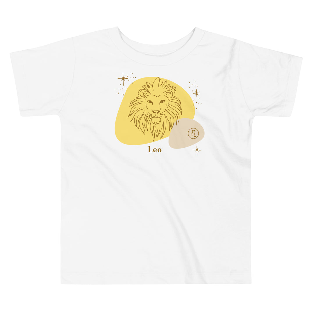 Leo in Yellow | Gift for toddler | Birthday toddler | Birthday zodiac gifts | Birthday month gift | Horoscope Toddler T-shirt | Birthday kids’ gift | Birthday sign kids