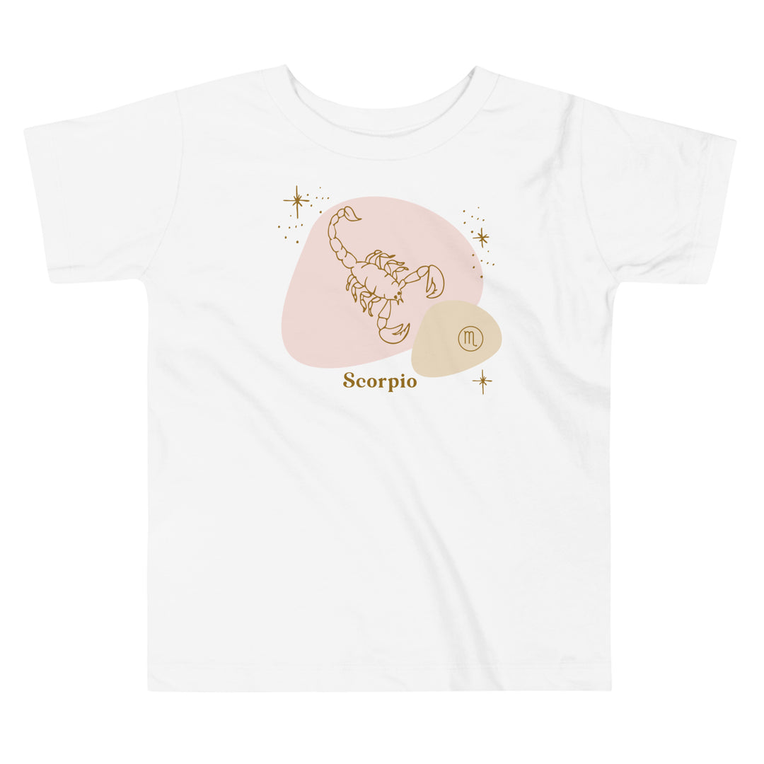 Scorpio in Pink | Gift for toddler | Birthday toddler gift| Birthday zodiac gifts | Birthday month gift | Horoscope Toddler T-shirt | Birthday kids’ gift | Birthday sign kids