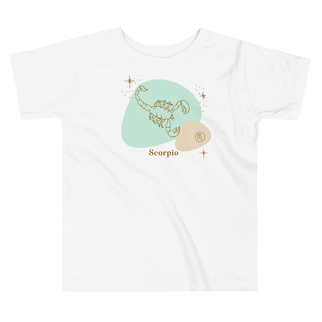 Scorpio in Green | Gift for toddler | Birthday toddler gift| Birthday zodiac gifts | Birthday month gift | Horoscope Toddler T-shirt | Birthday kids’ gift | Birthday sign kids