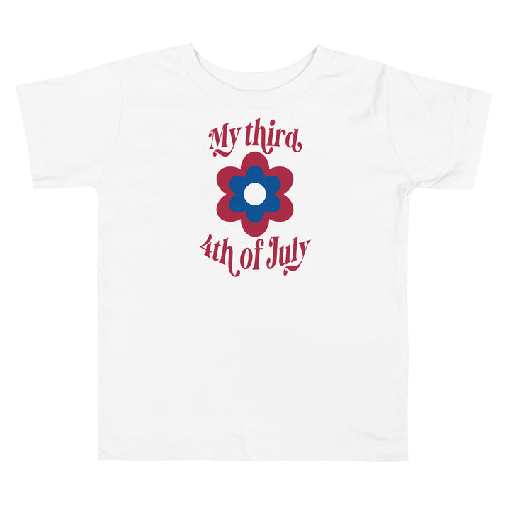 My third 4th of July |4th of July t-shirt | Toddler shirts | Gift toddler | Toddlers gift | Toddlers Independende Day tee