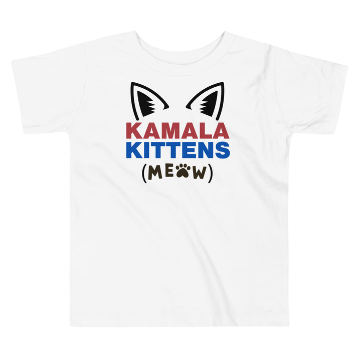 Kamala Kittens Meaow shirt for toddlers and kids | Patriot colours | Funny cat lady shirt | Feminist Kamala tee