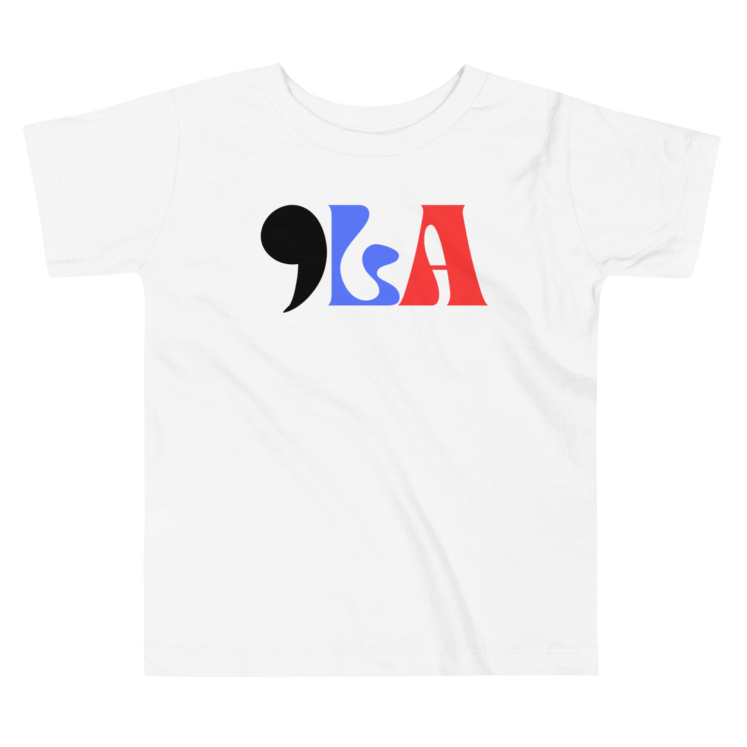 Comma LA shirt for kids | , LA shirt kids | Kamala toddler kid shirt | red white blue | Activist tee