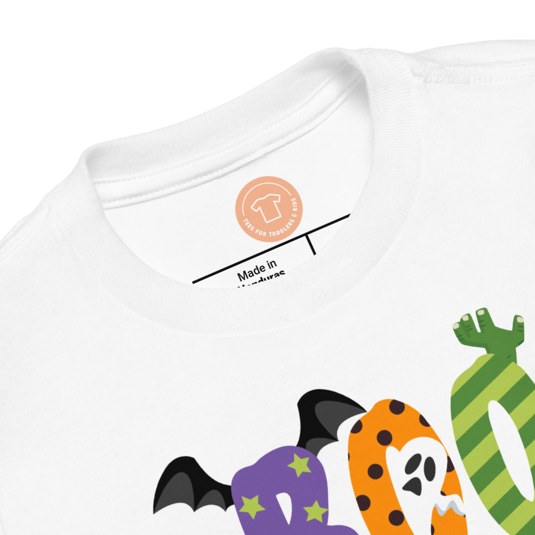 Boo! Letters.          Halloween shirt toddler. Trick or treat shirt for toddlers. Spooky season. Fall shirt kids.