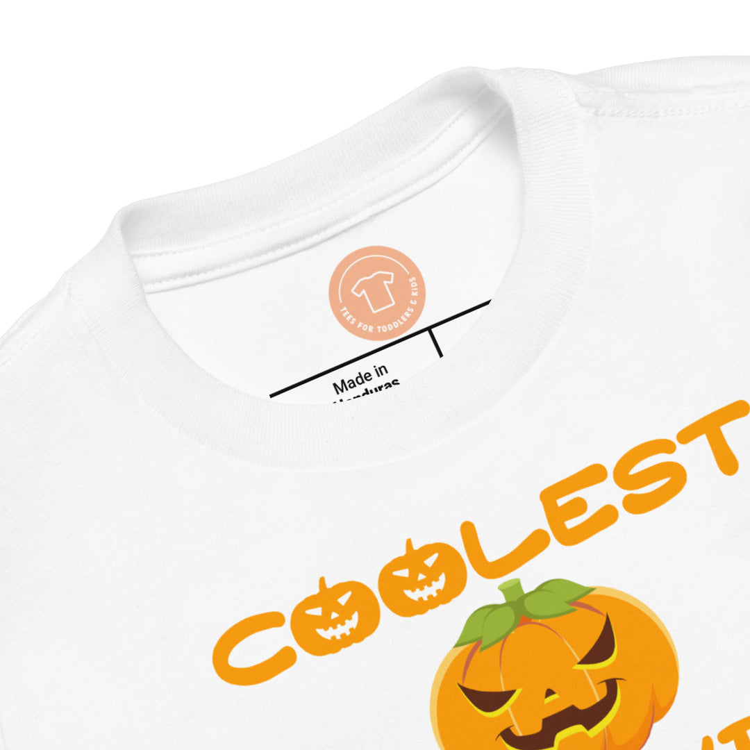 Coolest Pumpkin In Town.           Halloween shirt toddler. Trick or treat shirt for toddlers. Spooky season. Fall shirt kids.