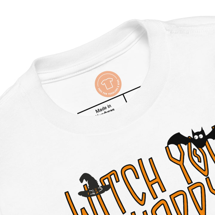 Witchy You A Happy Halloween.          Halloween shirt toddler. Trick or treat shirt for toddlers. Spooky season. Fall shirt kids.