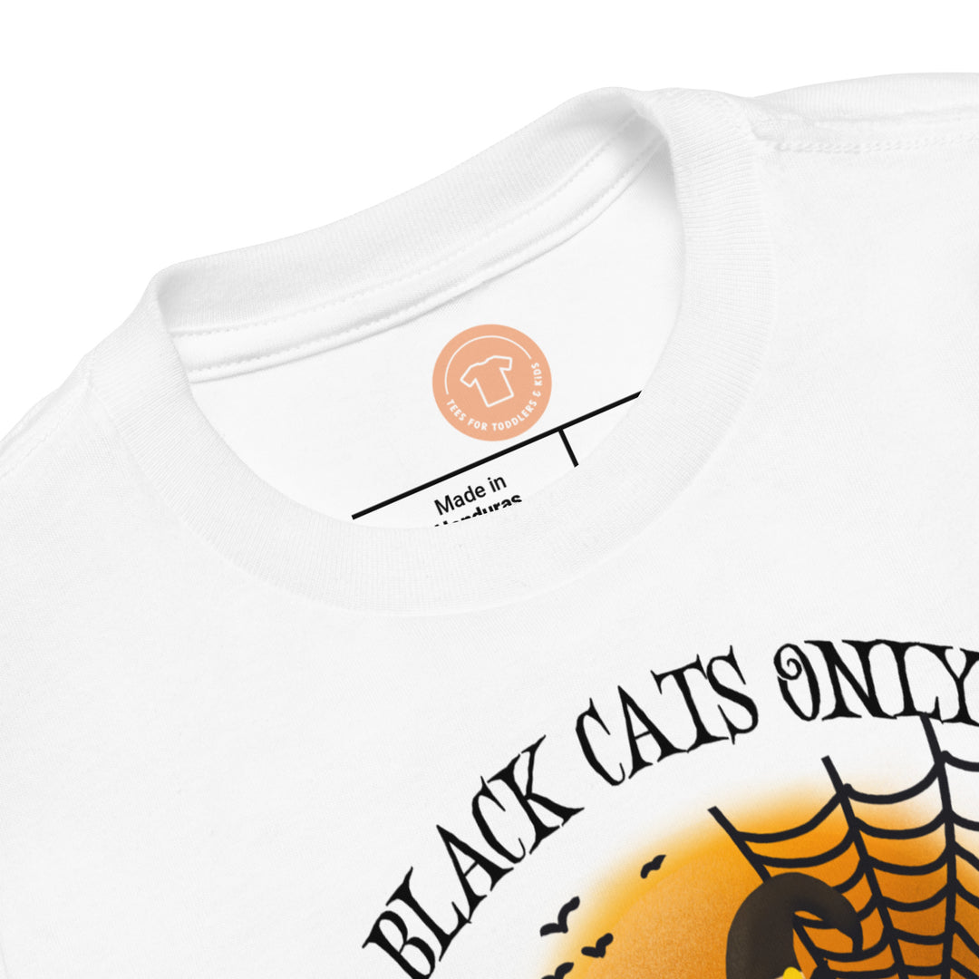 Black Cats Only Halloween.          Halloween shirt toddler. Trick or treat shirt for toddlers. Spooky season. Fall shirt kids.