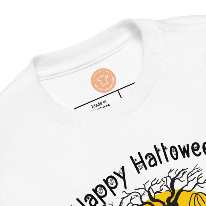 Happy Halloween Scary Tree And Pumpkins.          Halloween shirt toddler. Trick or treat shirt for toddlers. Spooky season. Fall shirt kids.